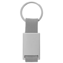 Load image into Gallery viewer, grey band custom printed promotional key rings

