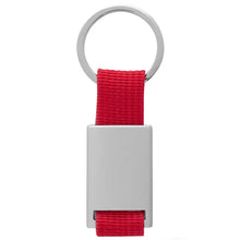 Load image into Gallery viewer, red band custom printed promotional key rings
