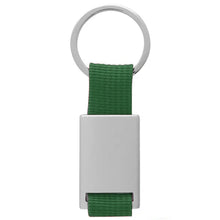 Load image into Gallery viewer, green band custom printed promotional key rings
