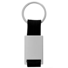 Load image into Gallery viewer, black band custom printed promotional key rings
