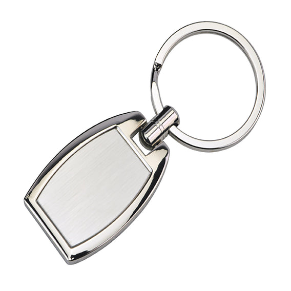 Custom Printed Le Mans Oval Key Ring with Logo