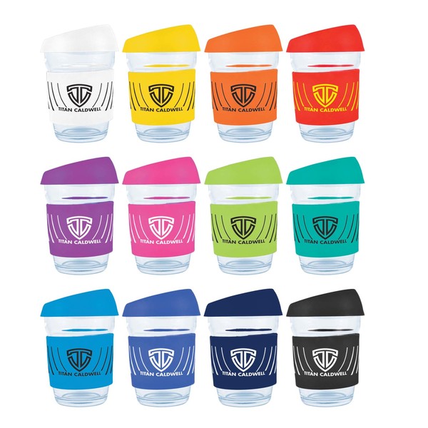 Custom Printed Vienna Coffee Cup / Silicone Lid with Logo