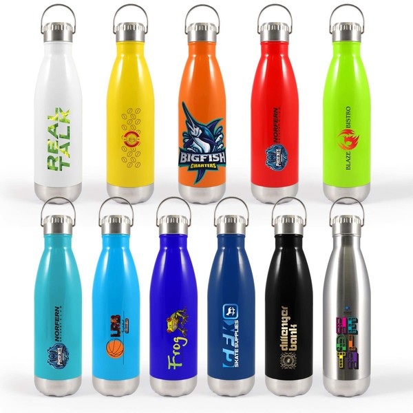 Custom Printed Soda Bottle with Hanger Lid with Logo