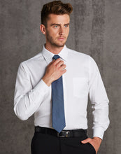 Load image into Gallery viewer, [M7112] Men&#39;s Mini Herringbone Long Sleeve Shirt
