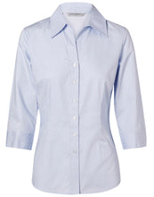 Load image into Gallery viewer, [M8030Q] Women&#39;s Fine Twill 3/4 Sleeve Shirt
