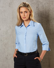 Load image into Gallery viewer, [M8223] Women&#39;s Pin Stripe 3/4 Sleeve Shirt
