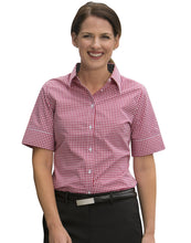 Load image into Gallery viewer, [M8330S] Women&#39;s Gingham Check S/S Shirt
