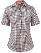 Load image into Gallery viewer, [M8330S] Women&#39;s Gingham Check S/S Shirt
