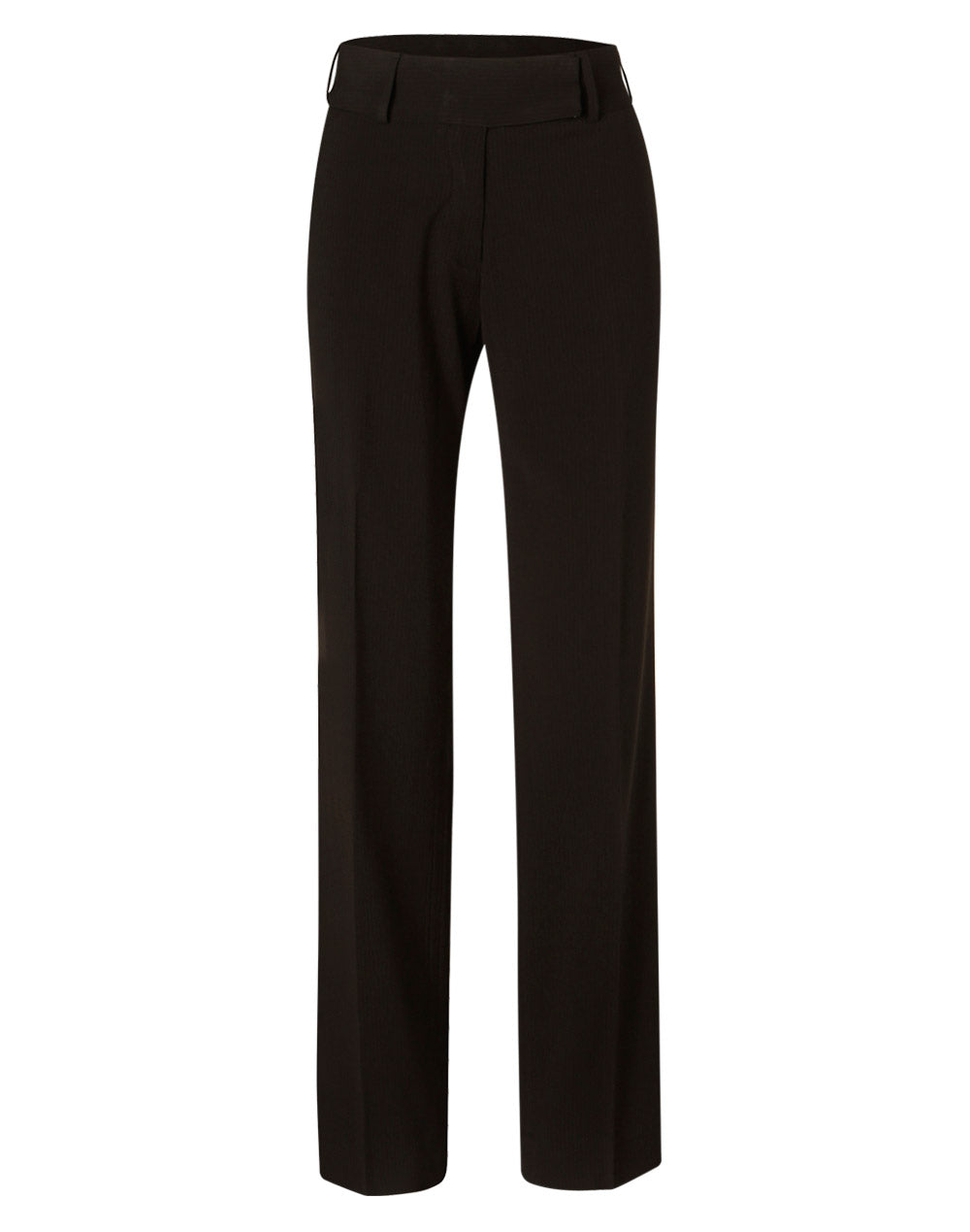 [M9430] Women's Low Rise Pants in Poly/Viscose Stretch Stripe