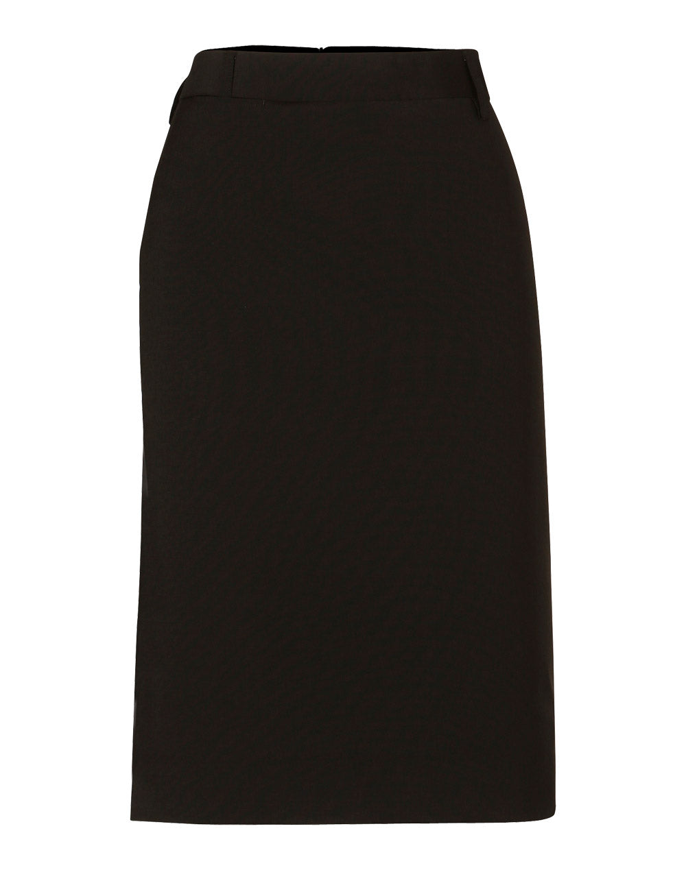 [M9470] Women's Mid Length Lined Pencil Skirt in Wool Stretch