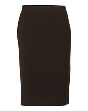Load image into Gallery viewer, [M9472] Women&#39;s Mid Length Lined Pencil Skirt in Poly/Viscose Stretch Stripe
