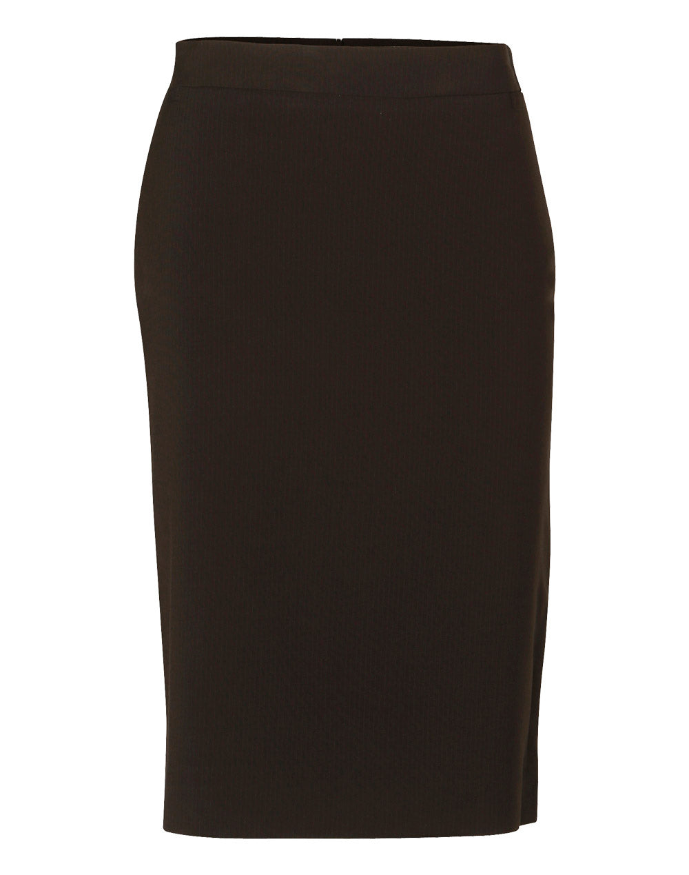 [M9472] Women's Mid Length Lined Pencil Skirt in Poly/Viscose Stretch Stripe