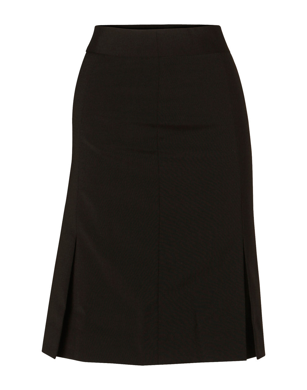 [M9473] Womenâ€™s Pleated Skirt in Wool Stretch