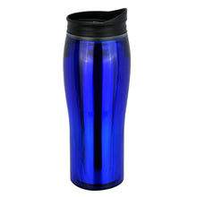 Load image into Gallery viewer, blue leak tight custom printed promotional plastic mugs
