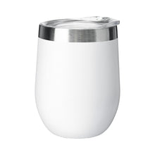 Load image into Gallery viewer, white eco friendly custom printed promotional stainless steel mugs
