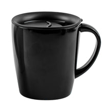 Load image into Gallery viewer, black eco friendly custom printed promotional stainless steel mugs
