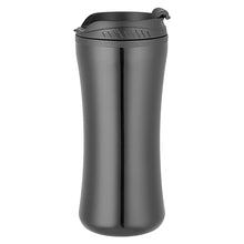 Load image into Gallery viewer, black eco friendly custom printed promotional stainless steel mugs
