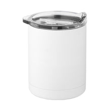 Load image into Gallery viewer, white eco friendly custom printed promotional stainless steel mugs
