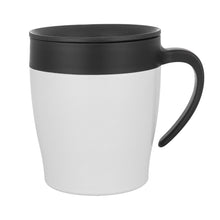 Load image into Gallery viewer, white eco friendly custom printed promotional stainless steel mugs
