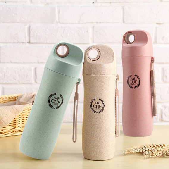 Custom Printed Grano 420ml Wheat Straw Water Bottle with Logo