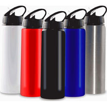 Load image into Gallery viewer, 750ml Aluminium Water Bottle With Straw Sale
