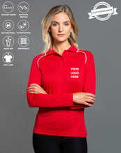 Load image into Gallery viewer, [PS44] Ladies&#39; cooldry raglan L/S polo

