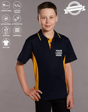 Load image into Gallery viewer, [PS73K] Kids&#39; TrueDry Contrast S/S Polo
