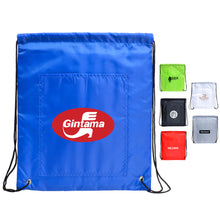 Load image into Gallery viewer, Custom Printed Drawstring Cooler Bag with Logo
