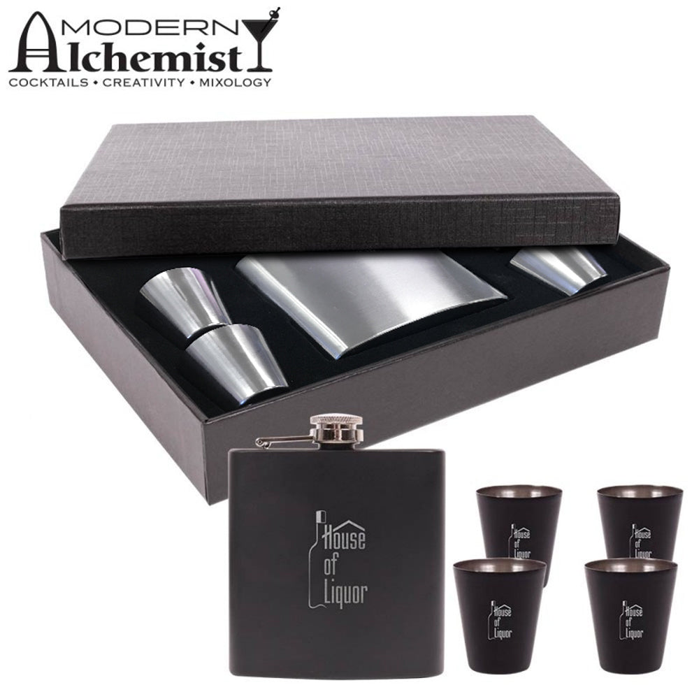 Custom Printed Craignure Flask Gift Set with Logo