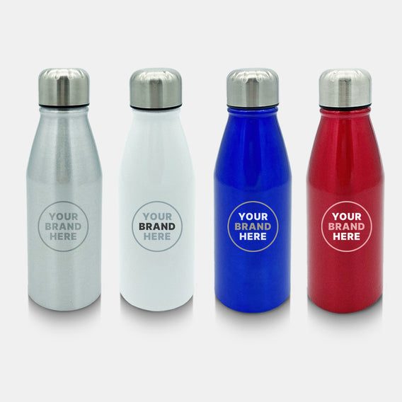 Custom Printed Vita Aluminium 450ml Water Bottle with Logo