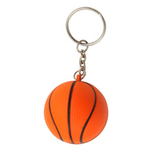 Load image into Gallery viewer, orange basketball premium custom printed promotional stress key rings
