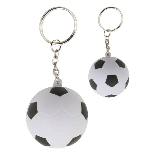 Custom Printed Stress Soccer Ball Key Ring with Logo