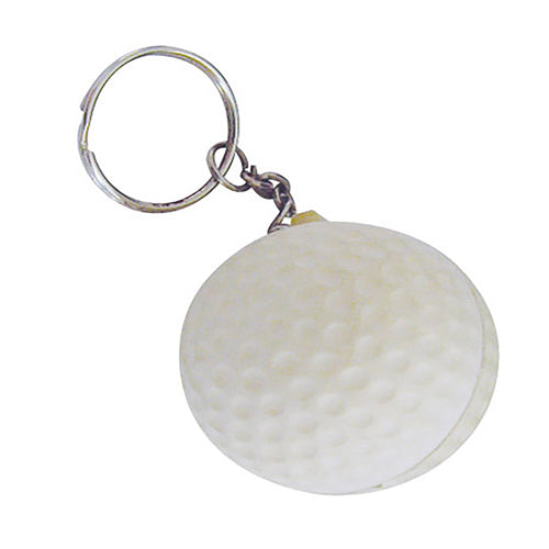 Custom Printed Stress Golf Ball Key Ring with Logo