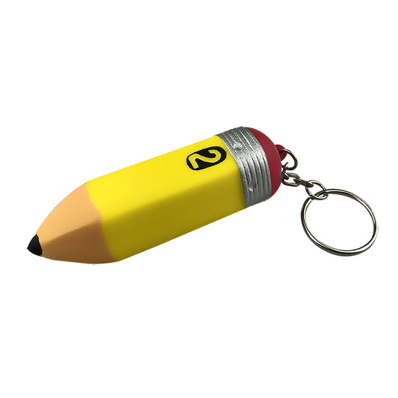 yellow premium custom printed promotional stress key rings