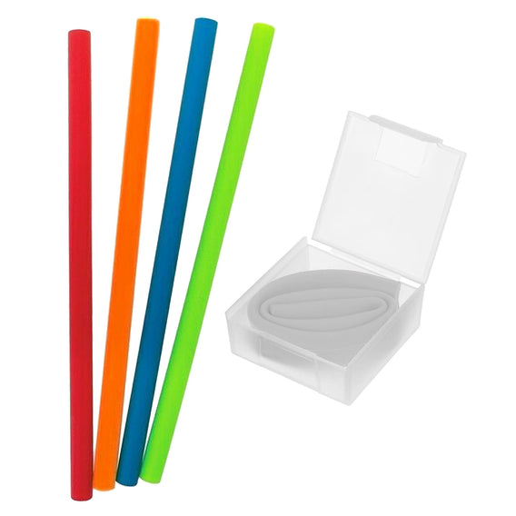 Custom Printed Deno Silicone Straw with Logo