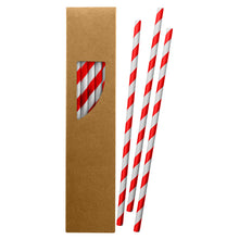 Load image into Gallery viewer, red eco friendly custom printed promotional reusable straws
