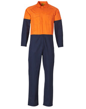 Load image into Gallery viewer, [SW205] Hi-Vis Two Tone Men&#39;s Cotton Drill Coverall-Stout
