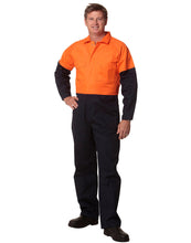 Load image into Gallery viewer, [SW205] Hi-Vis Two Tone Men&#39;s Cotton Drill Coverall-Stout
