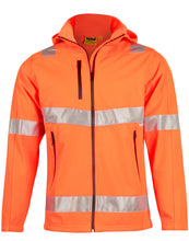 Load image into Gallery viewer, [SW30] Hi-Vis Softshell Hooded Jacket With 3M Tape

