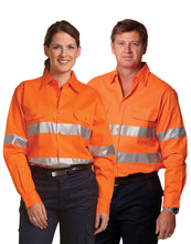 Load image into Gallery viewer, [SW52] Men&#39;s Hi-Vis L/S Drill Shirt With 3M Tapes
