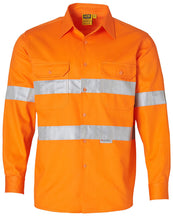 Load image into Gallery viewer, [SW52] Men&#39;s Hi-Vis L/S Drill Shirt With 3M Tapes
