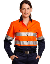 Load image into Gallery viewer, [SW65] Ladies&#39; Hi-Vis L/S Safety Shirt 3M Tape
