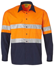 Load image into Gallery viewer, [SW69] Hi-Vis Cotton Rip-Stop L/S Shirt 3M Tape
