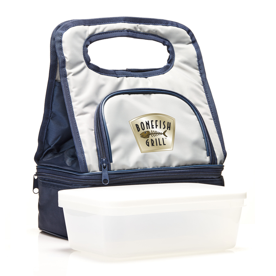 Custom Printed Silver Lunch Cooler Bag with Logo