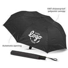 Load image into Gallery viewer, custom printed umbrellas with logo
